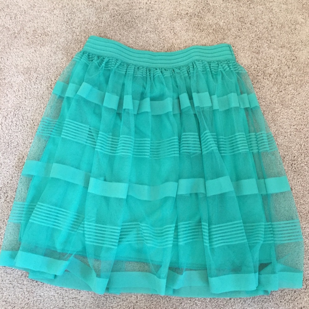 Teal Skater style skirt